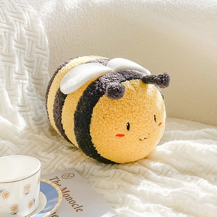 Springtime Flower and Bee Boucle Cushion Collection