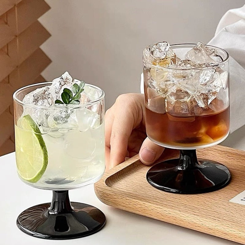 Stockholm Black Wine Glass Set