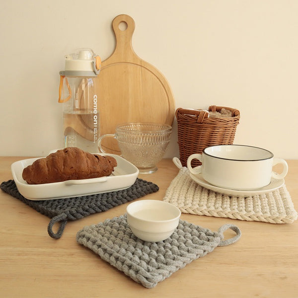 Japanese Square Trivet Mat Set