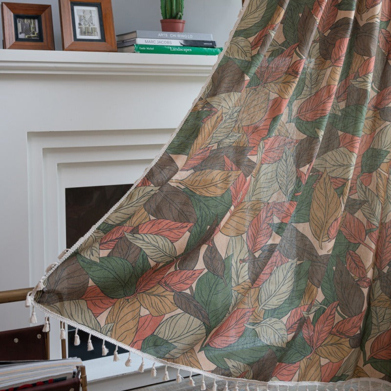 Ukiyoe Leaves Curtain