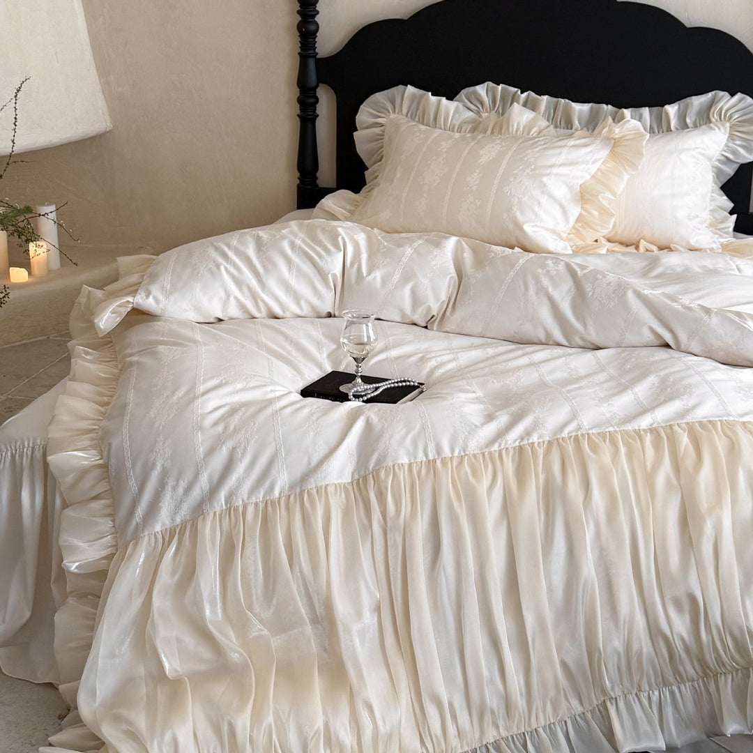 Lacey Champagne Bedding Set
