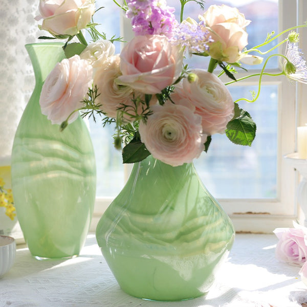 Green Zen Glass Vase