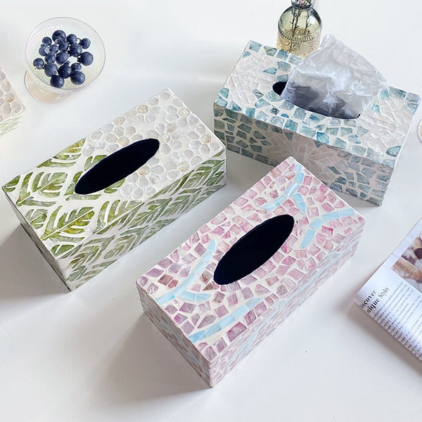 Summer Beach Shell Tissue Box