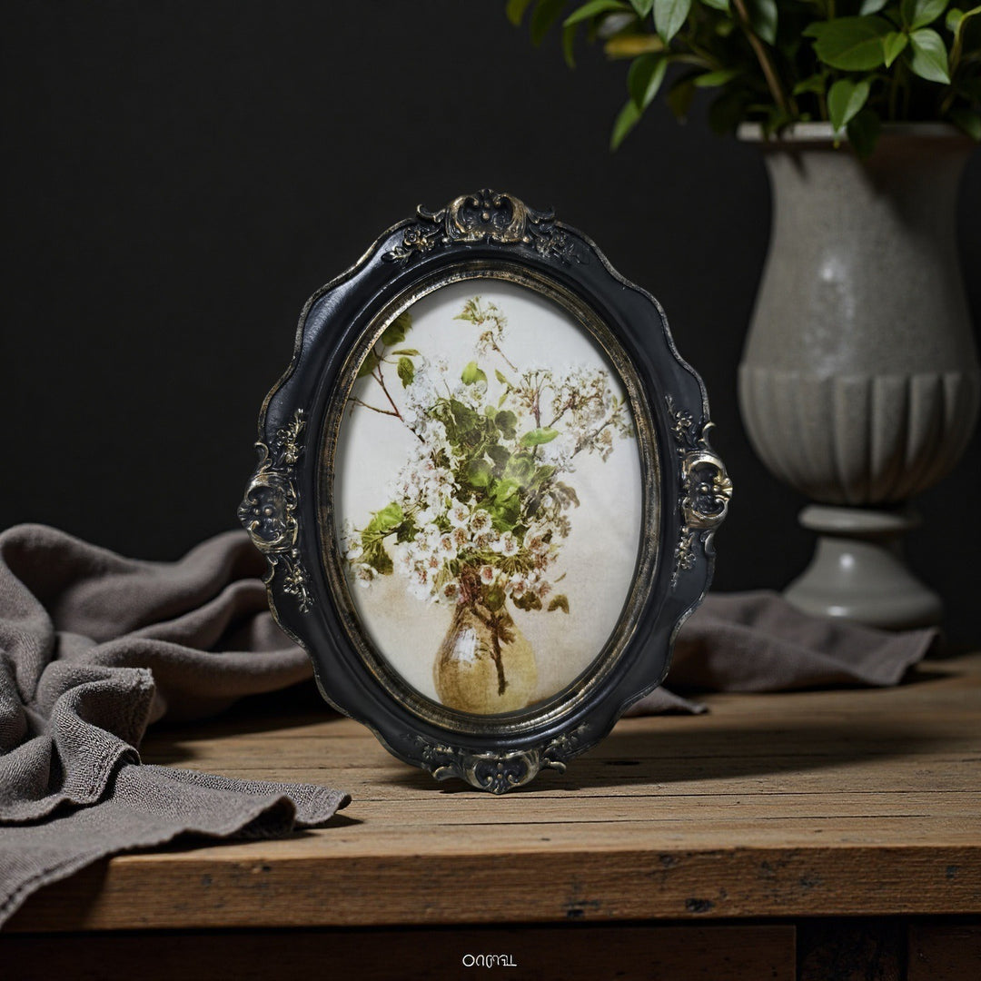 Mystery Bud Oval Frame