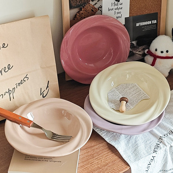 Floral Rose Plate Set