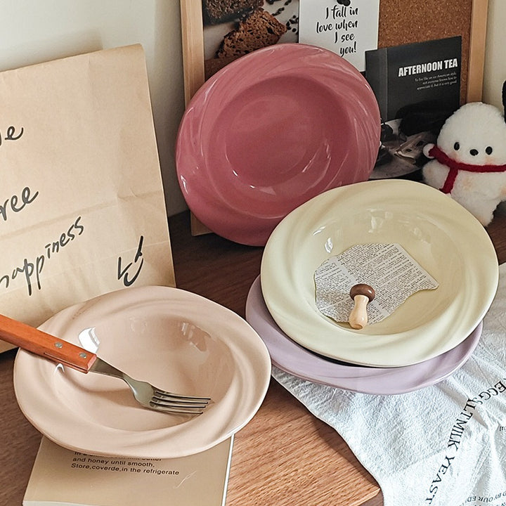 Floral Rose Plate Set