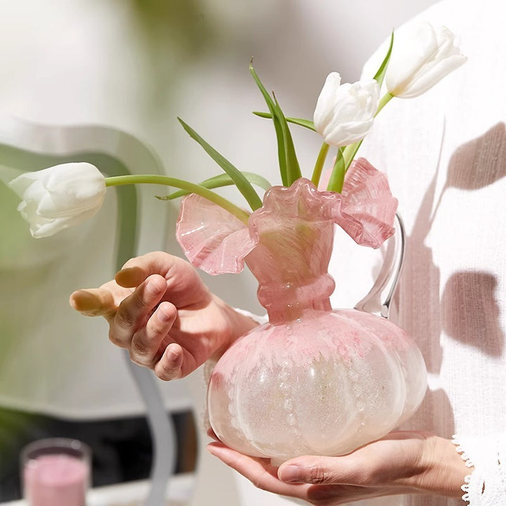 Lumina Pink Glass Vase