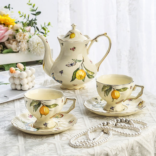 Lemon Garden Teapot & Cup Set