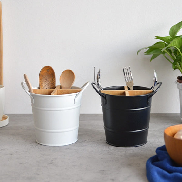 Minimalist Cutlery Storage Bucket