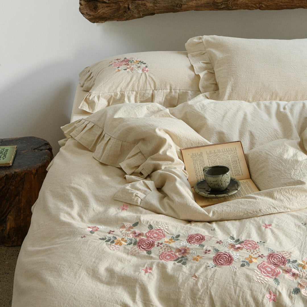 Prairie Rose Ruffle Bedding Set