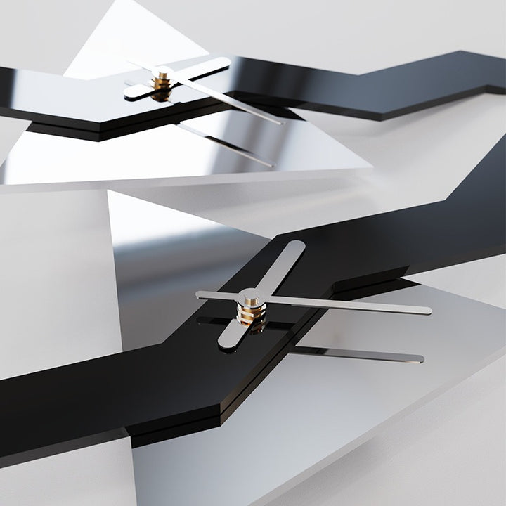 Deconstructed Zigzag Wall Clock