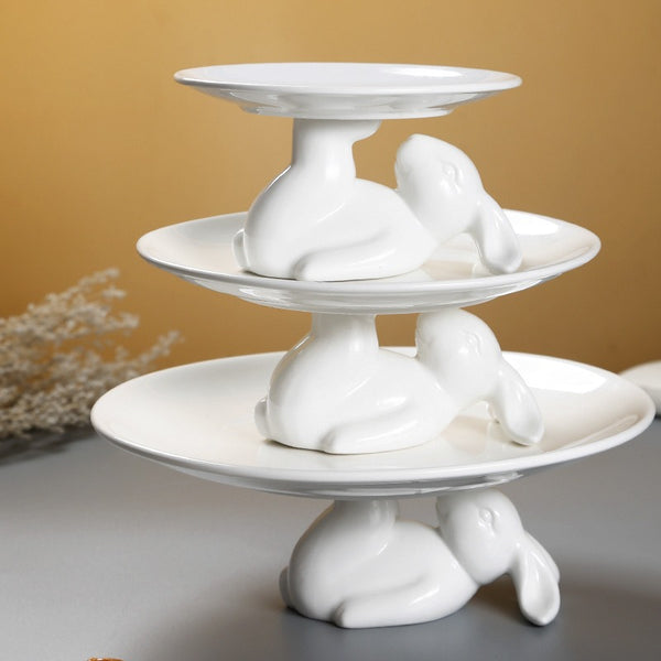 Lunar Bunny Dessert Pedestal