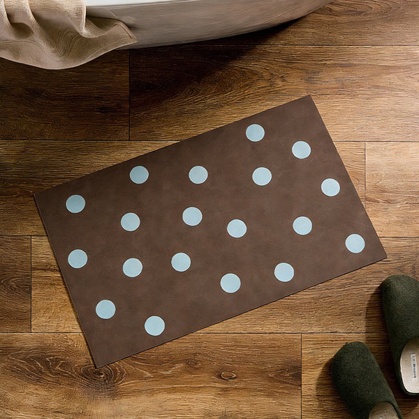 Mint Chip Dot Bath Mat