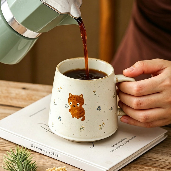Wildflower Kitten Mug