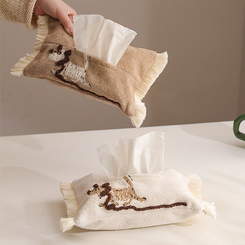 Sketchy Pup Tissue Bag