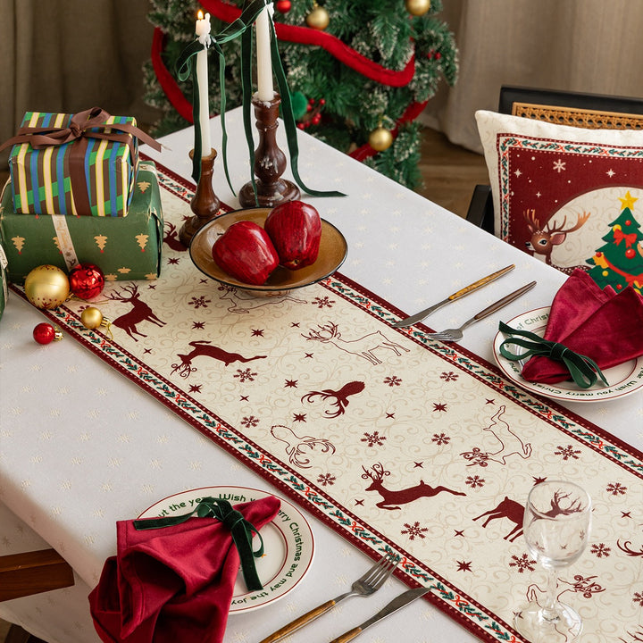 Running Reindeer Table Runner