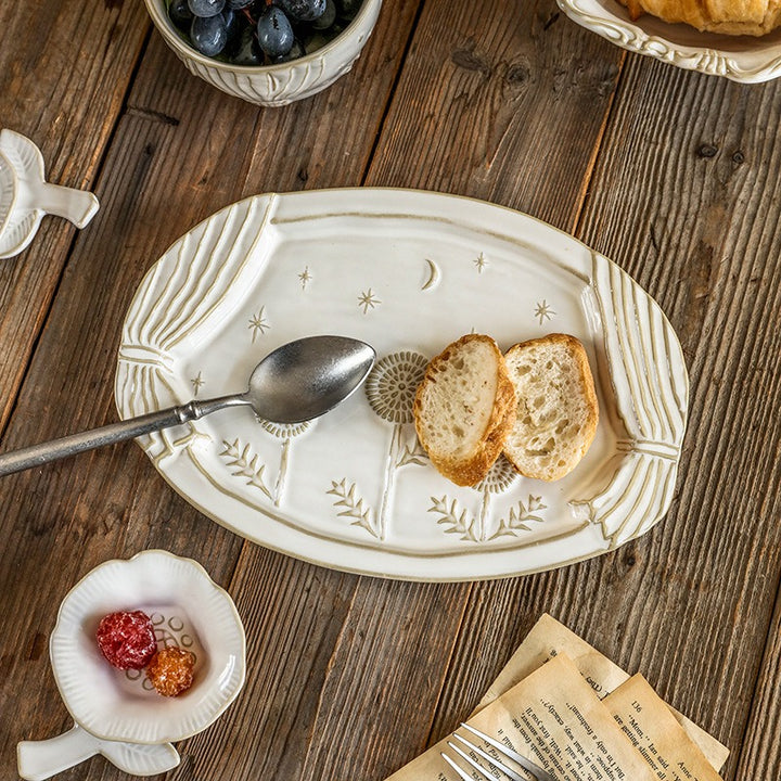 White Garden Dinnerware