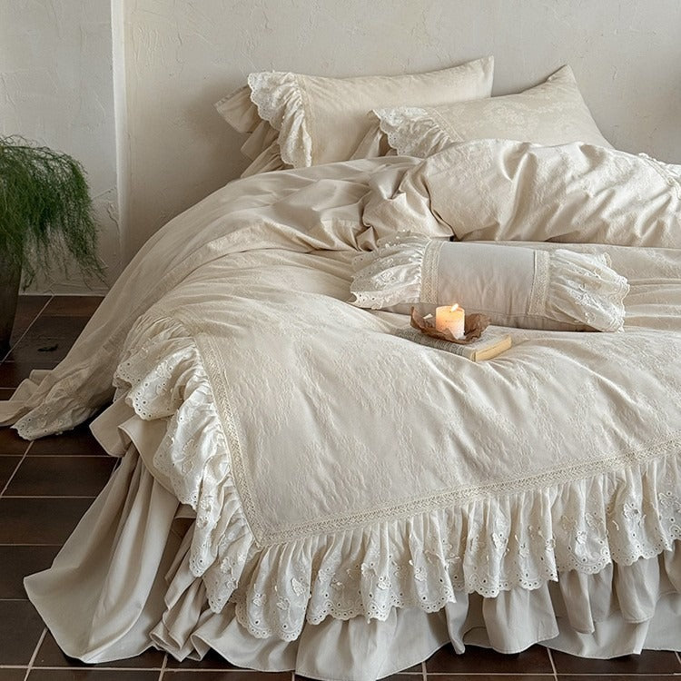 French Garden Frill Bedding Set
