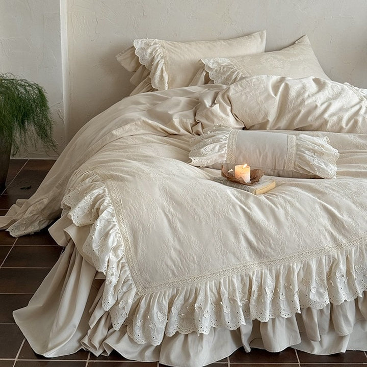 French Garden Frill Bedding Set