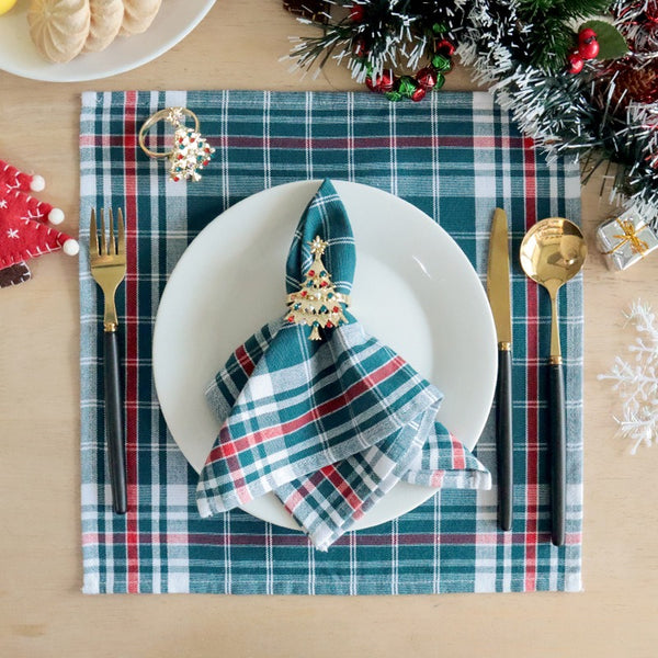 Christmas Tartan Napkin Set