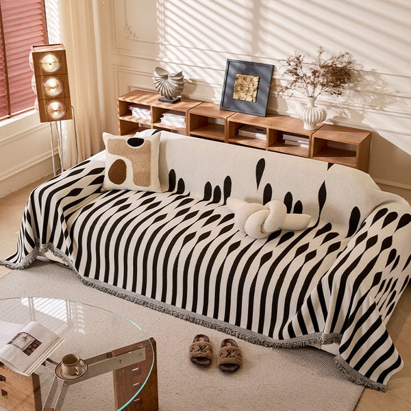 Droplet Striped Sofa Cover