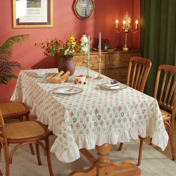 Countryside Floral Check Table Cloth