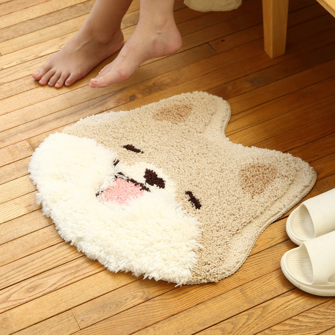 Fluffy Cheek Corgi Rug