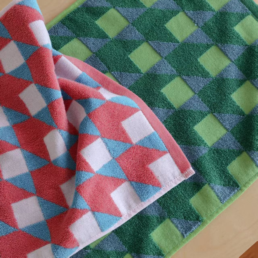Colourful Geometry Towel Set Collection