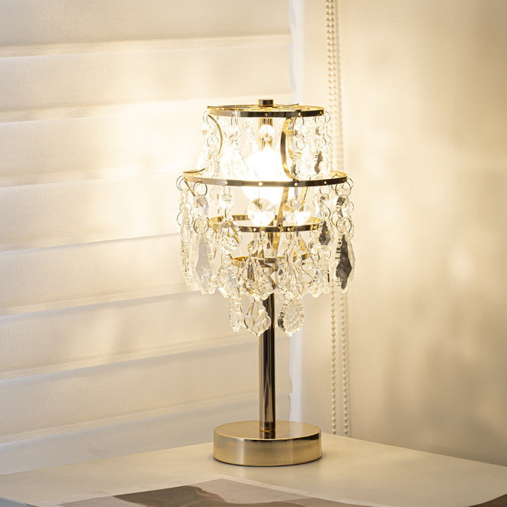 Crown Crystal Table Lamp