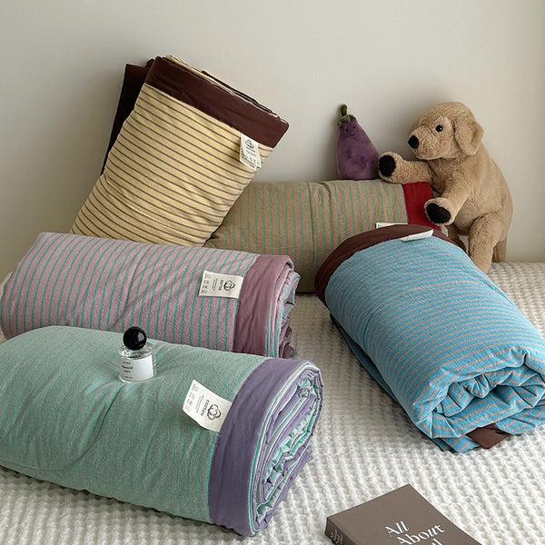 ColourPop Stripe Summer Quilted Blanket