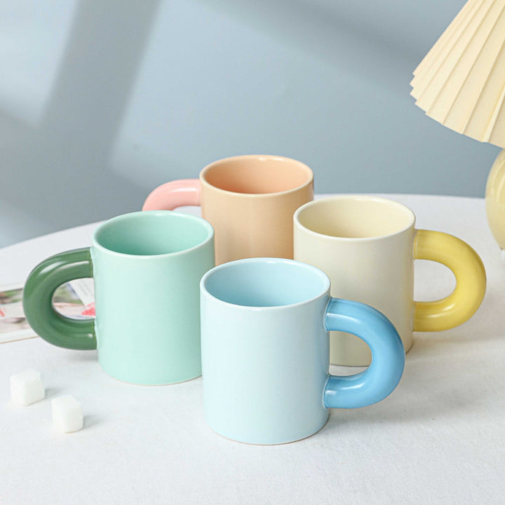 Pastel Chunky Handle Mug