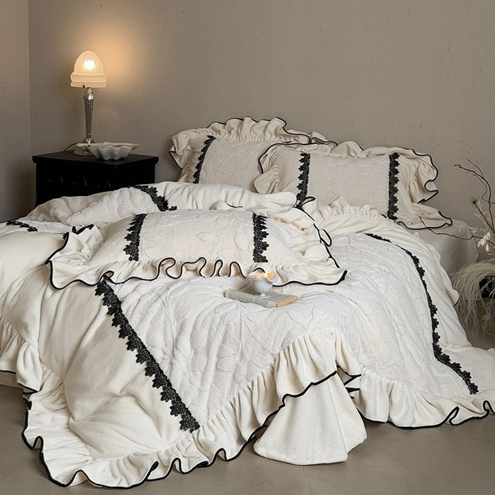 Houndstooth Warm Bedding Set