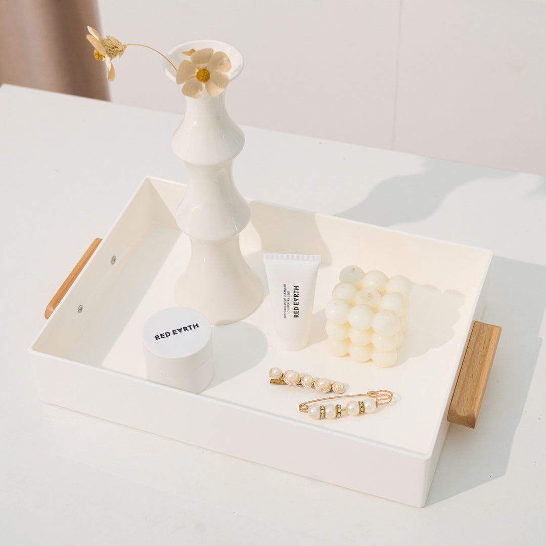 Minimalist Wooden Handle Tray