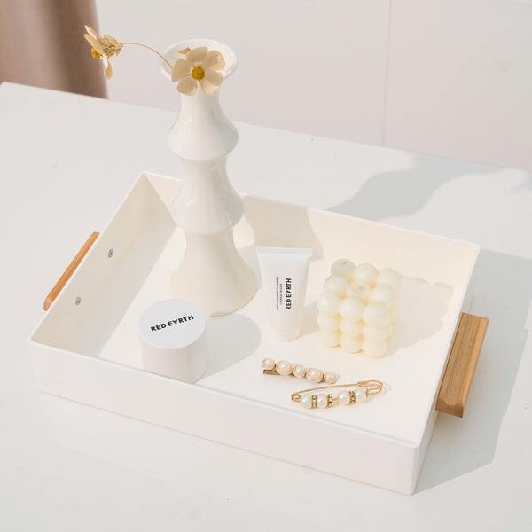 Minimalist Wooden Handle Tray