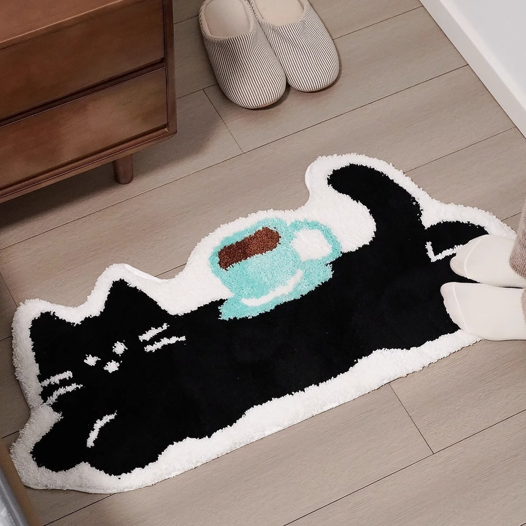 Coffee & Kitty Bath Mat