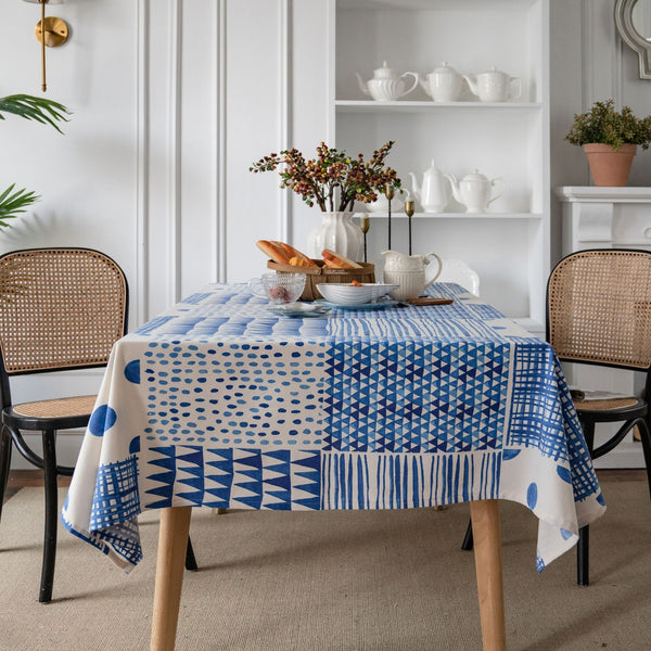 Mediterranean Blue Tablecloth