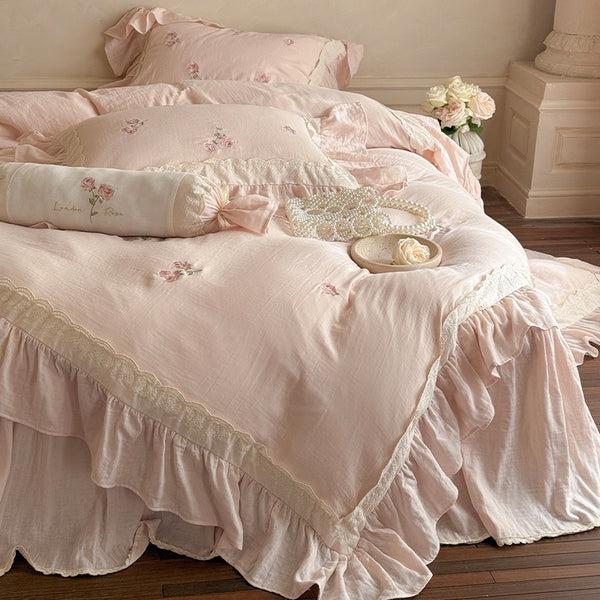 Provence Rose Lace Bedding