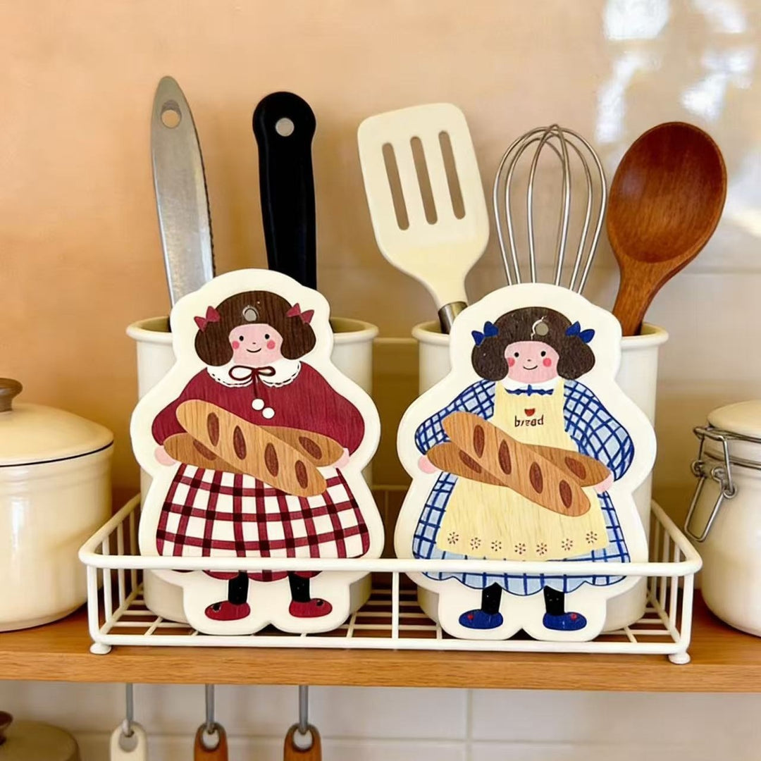 Bread Girl Dish Sponge Set