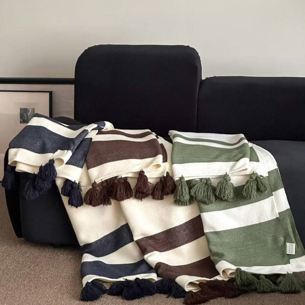 Vinyl Groove Fringe Blanket
