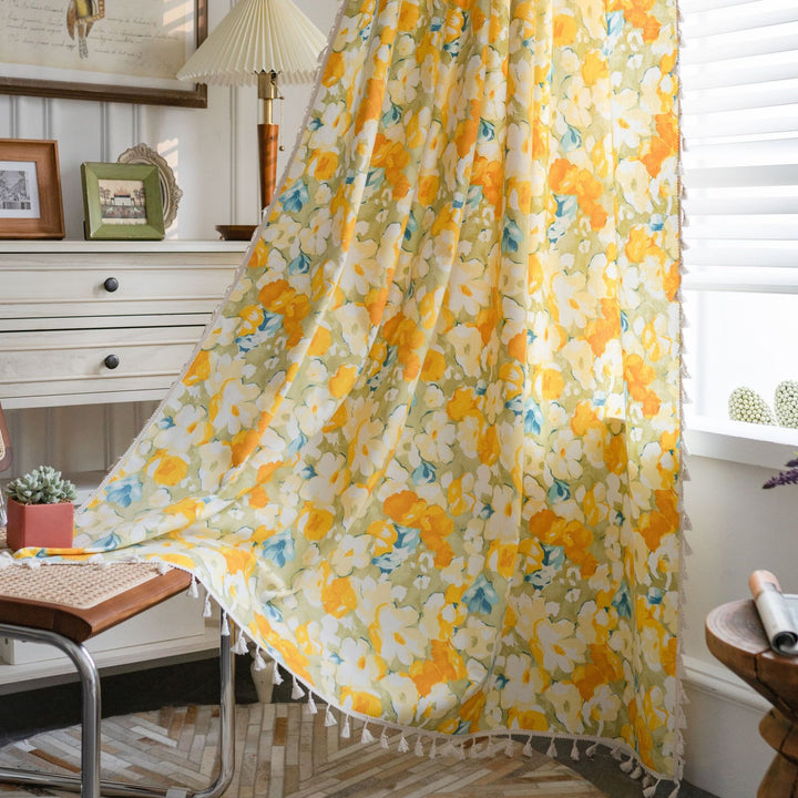 Sunshine Meadow Tassel Curtain