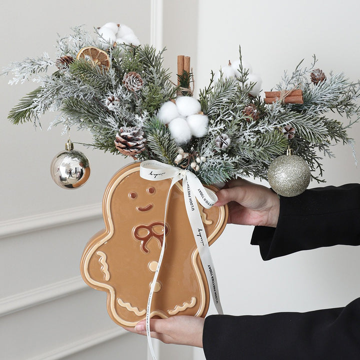 Gingerbread Man Vase