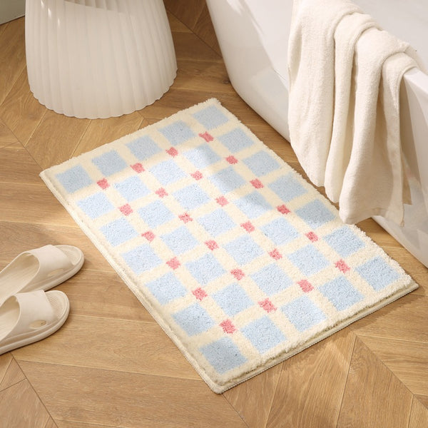 Pale Gingham Rug