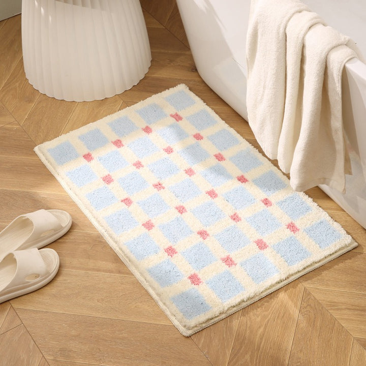 Pale Gingham Rug