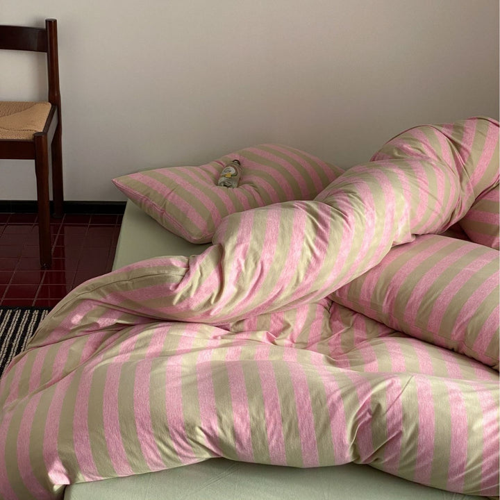 Cotton Candy Lines Bedding Set