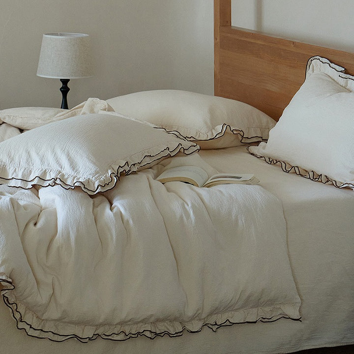Double Ruffle Bedding Set
