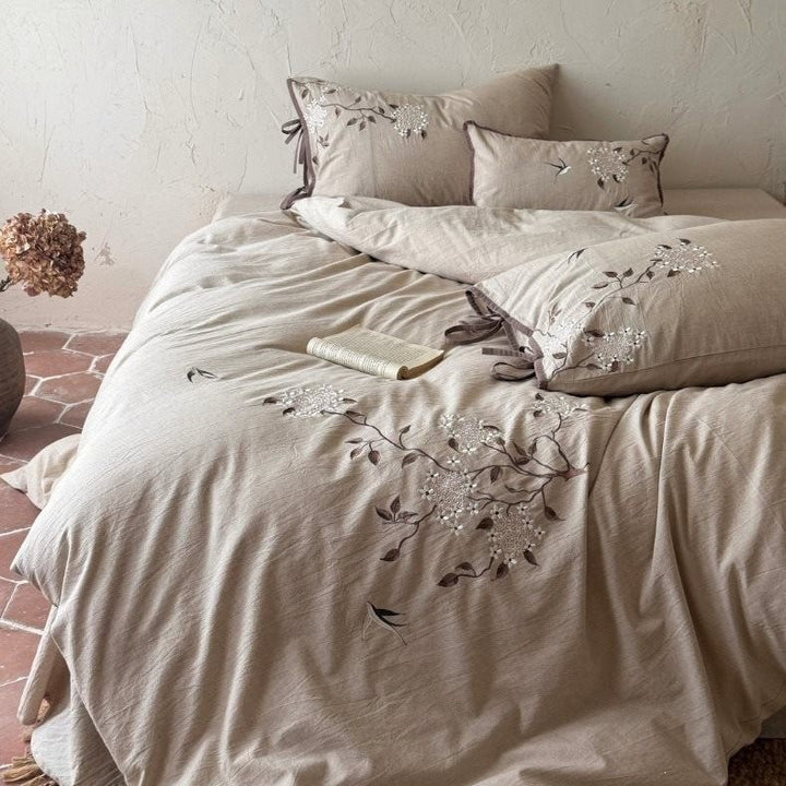 Garden Dawn Linen Cotton Bedding Set