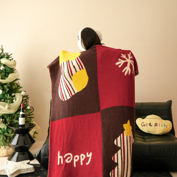 Happy Winter Blanket - Final Sale
