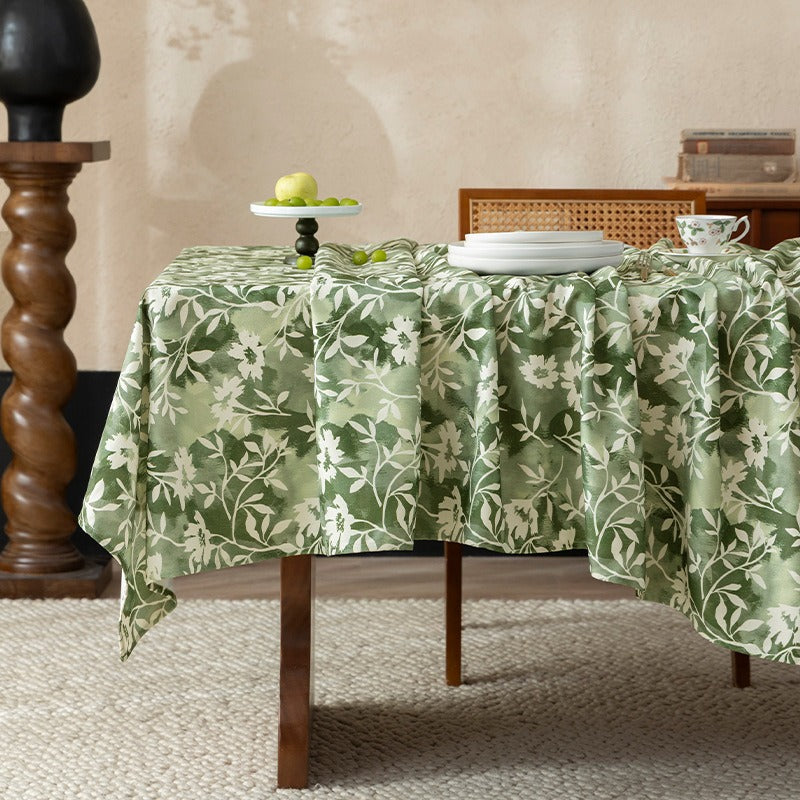 Green Leave Table Cloth