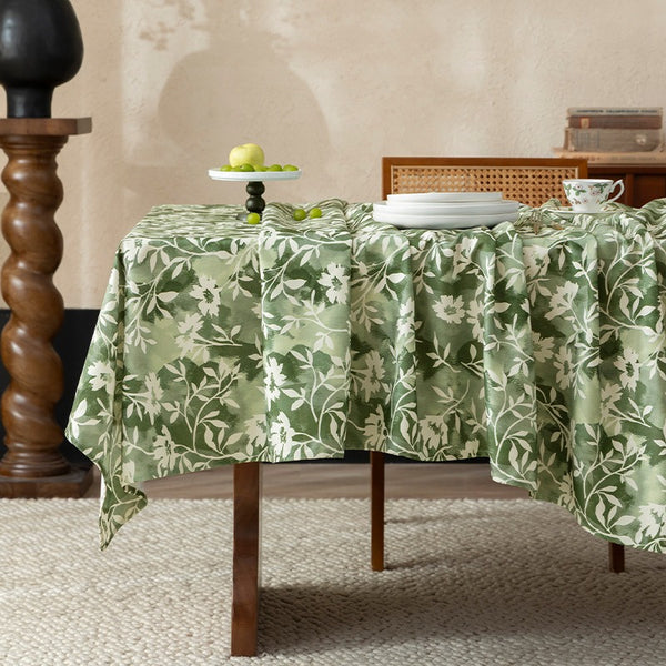 Green Leave Table Cloth