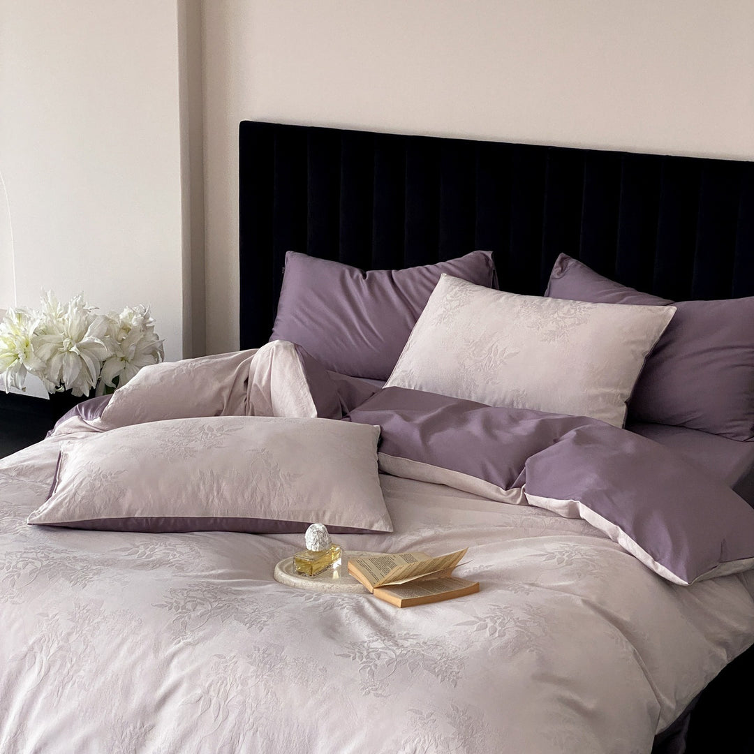 Misty Mauve Sateen Bedding Set